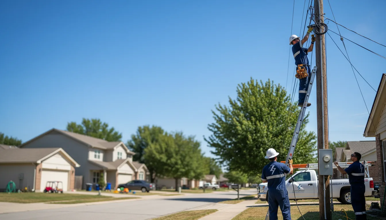Residential electrician providing installation services in Tallula, IL